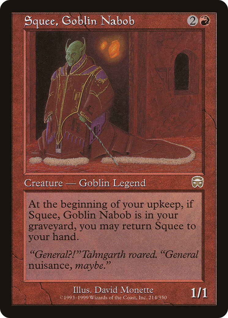 {R} Squee, Goblin Nabob [Mercadian Masques][MMQ 214] - Misty Mountain Games
