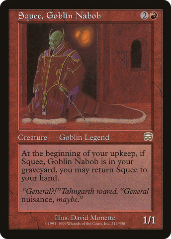 {R} Squee, Goblin Nabob [Mercadian Masques][MMQ 214]