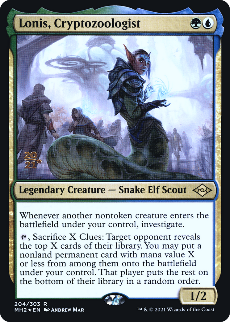 {R} Lonis, Cryptozoologist [Modern Horizons 2 Prerelease Promos][PR MH2 204] - Misty Mountain Games