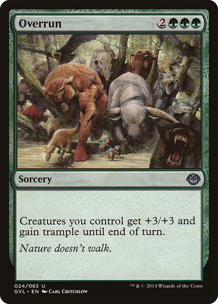 {C} Overrun (Garruk vs. Liliana) [Duel Decks Anthology][GVL 024]