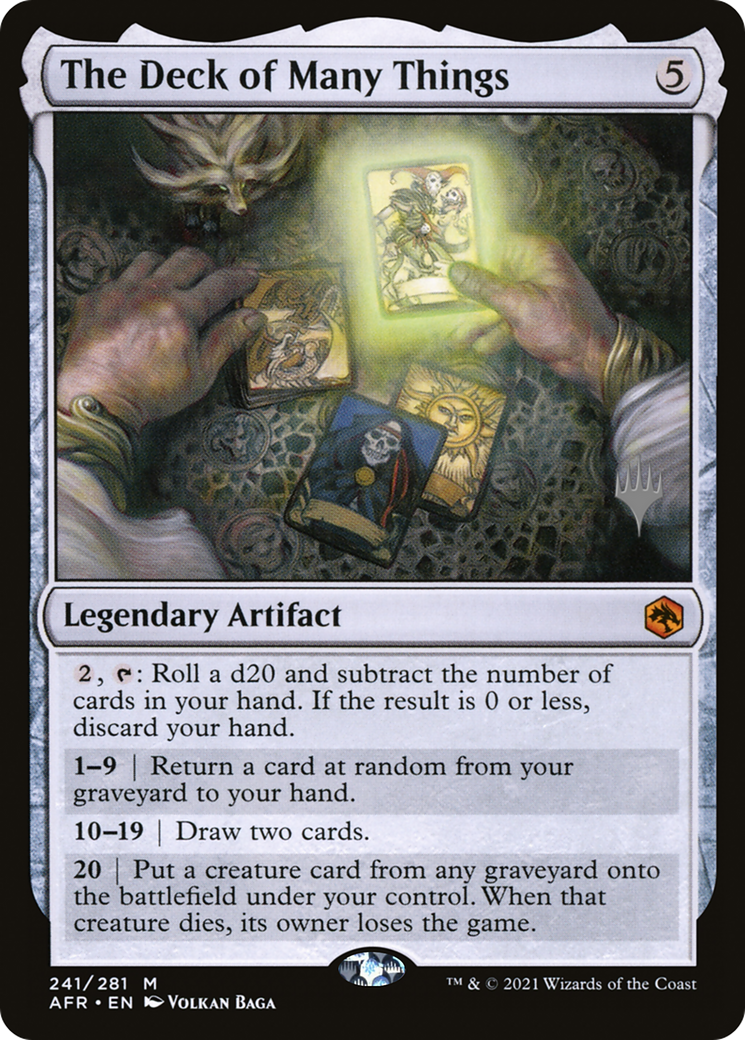 {R} The Deck of Many Things (Promo Pack) [Dungeons & Dragons: Adventures in the Forgotten Realms Promos][PP AFR 241]
