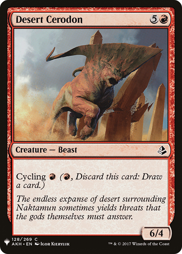 {C} Desert Cerodon [Mystery Booster][LS AKH 128]