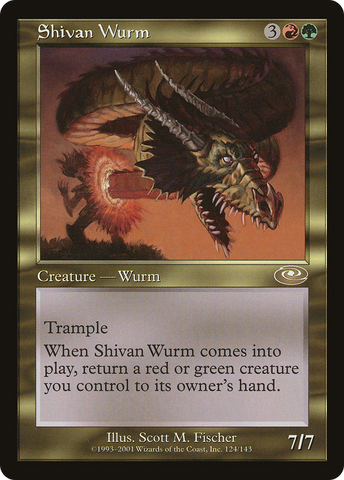 {R} Shivan Wurm [Planeshift][PLS 124]