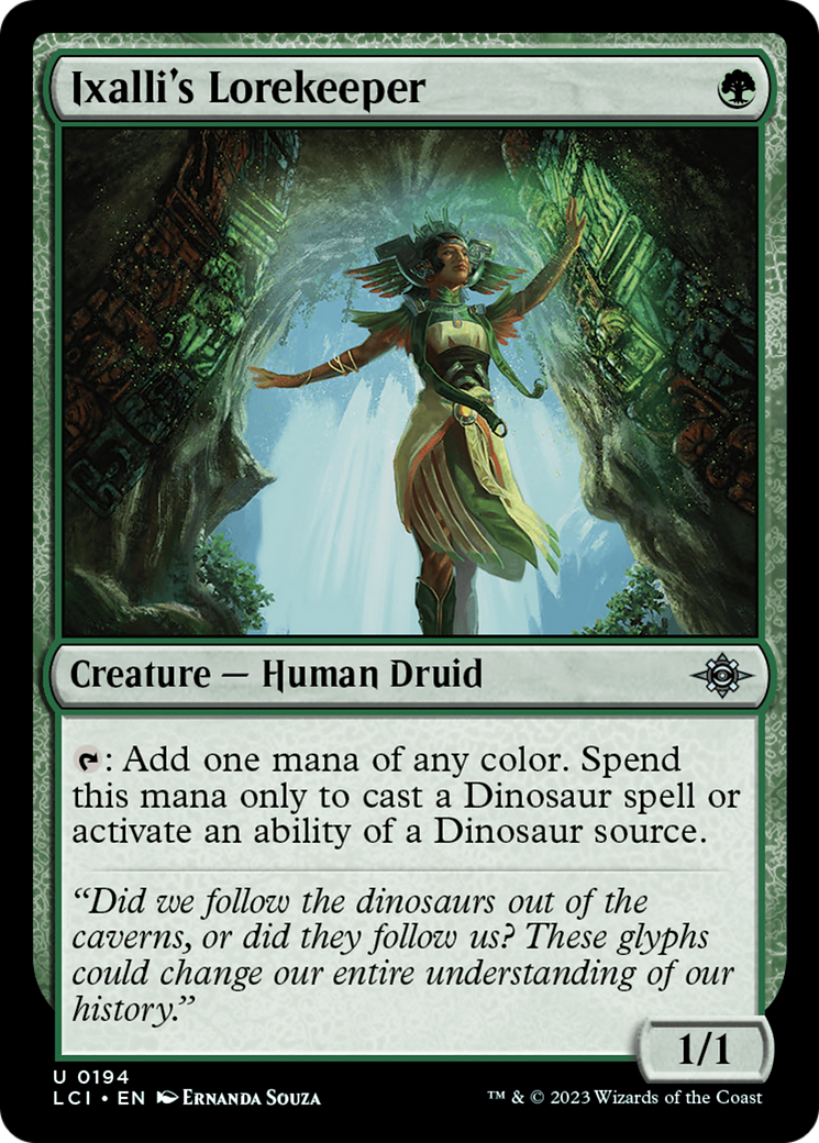 {@C} Ixalli's Lorekeeper [The Lost Caverns of Ixalan][LCI 194]