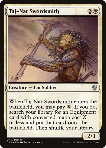 {C} Taj-Nar Swordsmith [Commander 2017][C17 077]