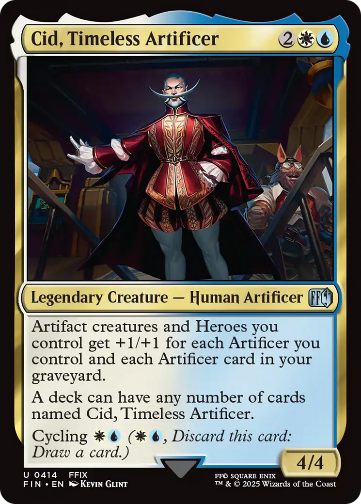 {@@FIN C} Cid, Timeless Artificer (0414) [FINAL FANTASY][FIN 414]