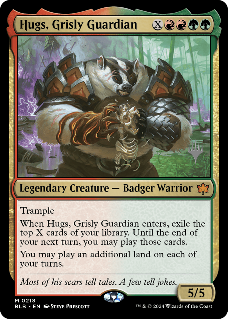 {@R} Hugs, Grisly Guardian (Promo Pack) [Bloomburrow Promos][PP BLB 218]
