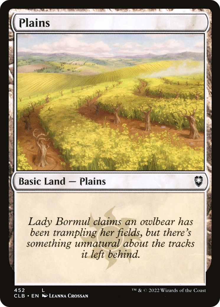 {B}[CLB 452] Plains (452) [Commander Legends: Battle for Baldur's Gate]