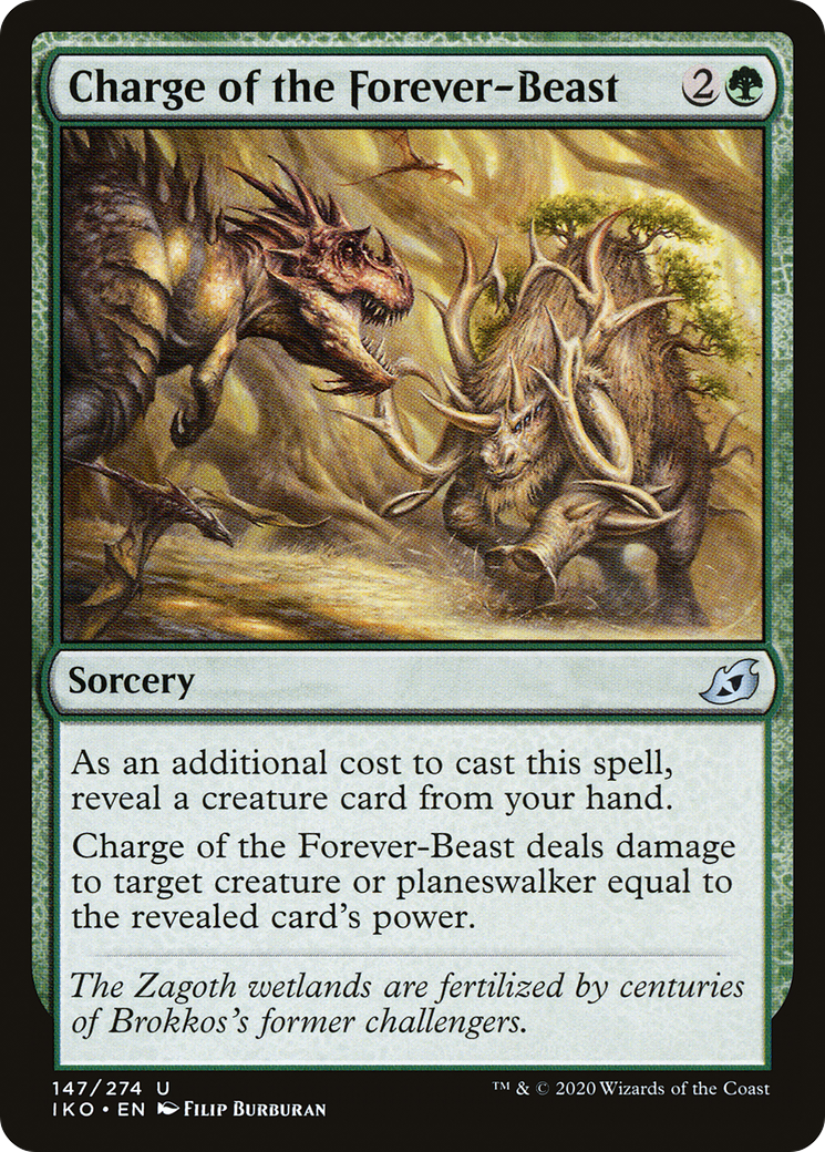{C} Charge of the Forever-Beast [Ikoria: Lair of Behemoths][IKO 147]