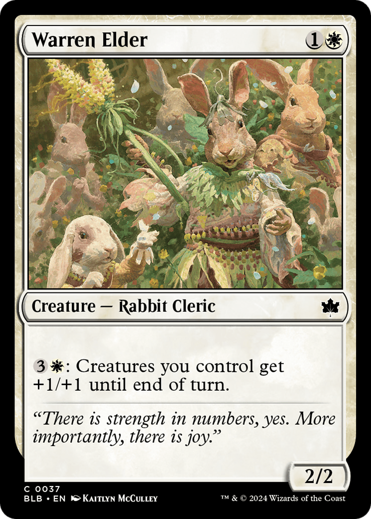 {@C} Warren Elder [Bloomburrow][BLB 037]