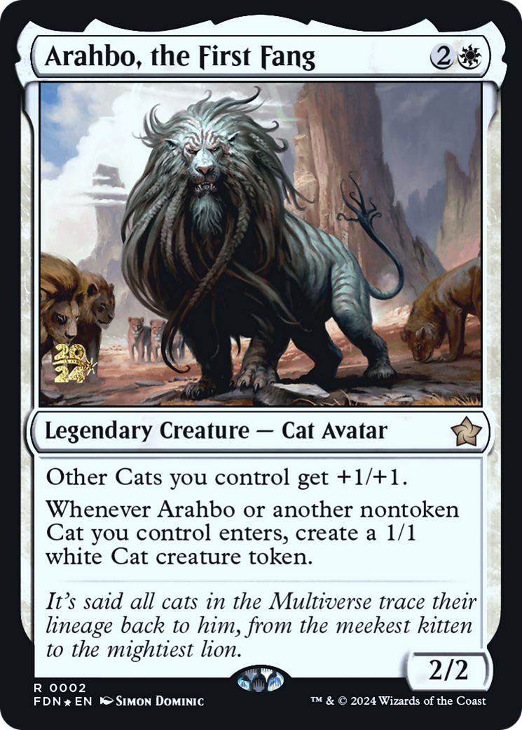 {@R} Arahbo, the First Fang [Foundations Prerelease Promos][PR FDN 002]