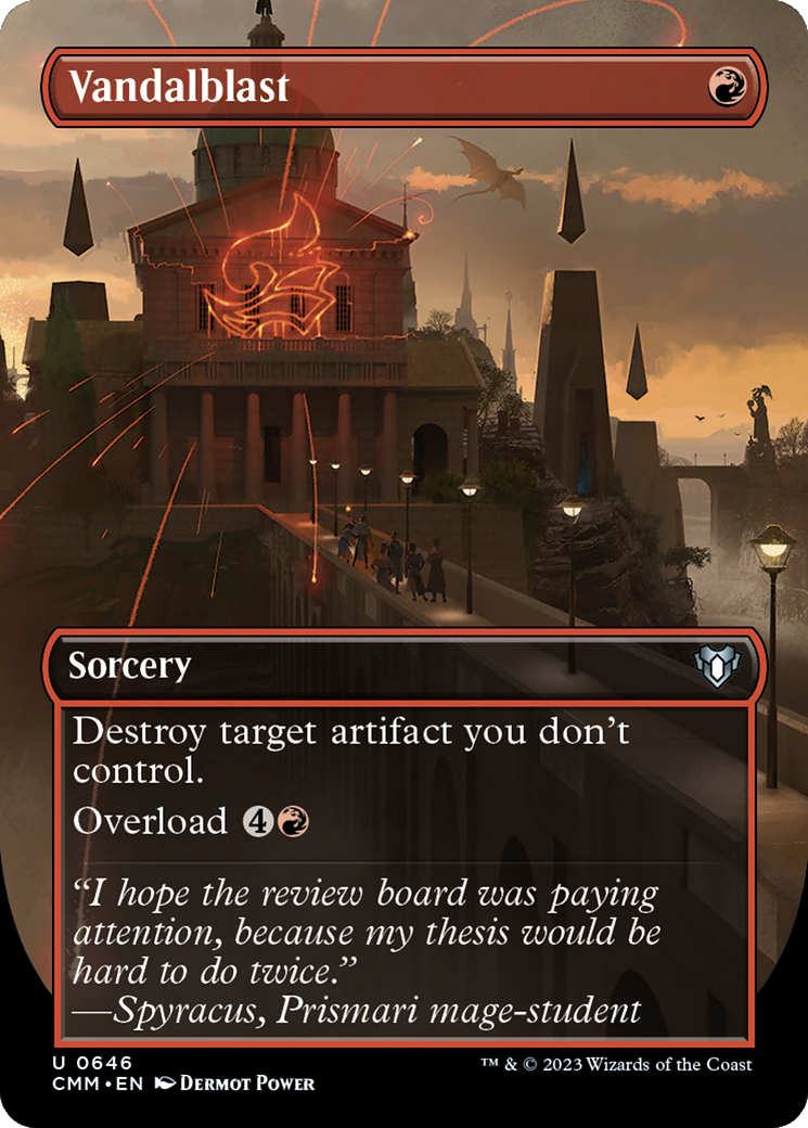 {C} Vandalblast (Borderless Alternate Art) [Commander Masters][CMM 646]