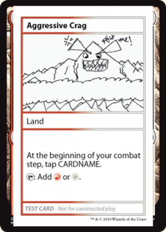 {R} Aggressive Crag (2021 Edition) [Mystery Booster Playtest Cards][CMB1 112]