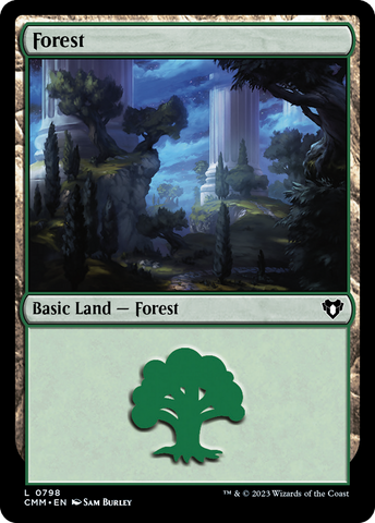 {B} Forest (798) [Commander Masters][CMM 798]