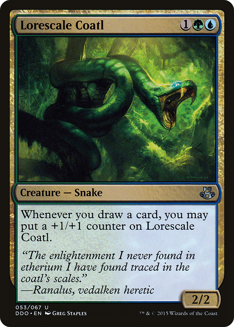 {C} Lorescale Coatl [Duel Decks: Elspeth vs. Kiora][DDO 053]