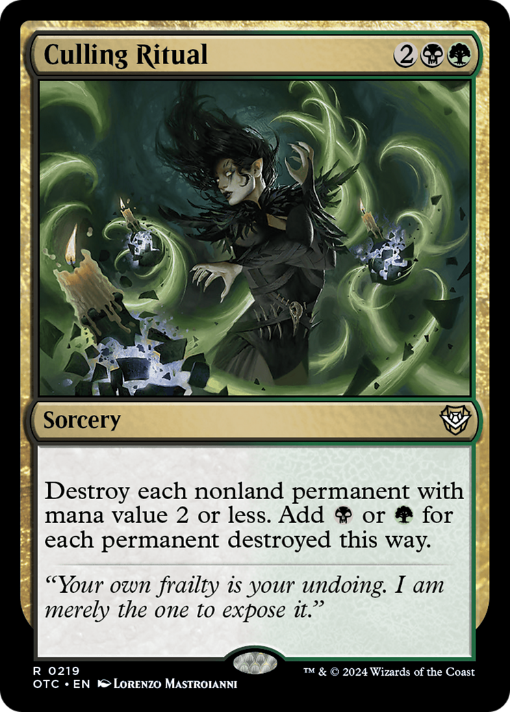 {R} Culling Ritual [Outlaws of Thunder Junction Commander][OTC 219]