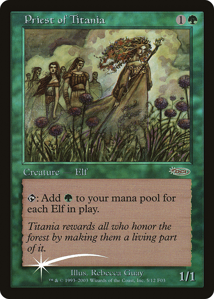 {R} Priest of Titania [Friday Night Magic 2003][PA F03 005] - Misty Mountain Games