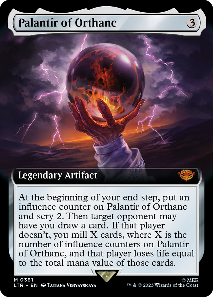 {R} Palantir of Orthanc (Extended Art) [The Lord of the Rings: Tales of Middle-Earth][LTR 381]