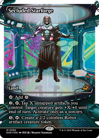 {@@ EOE R} Secluded Starforge (Showcase) (Fracture Foil) [Edge of Eternities][EOE 392]