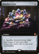 {R} Jeweled Lotus (Extended Art) [Commander Legends][CMR 695]