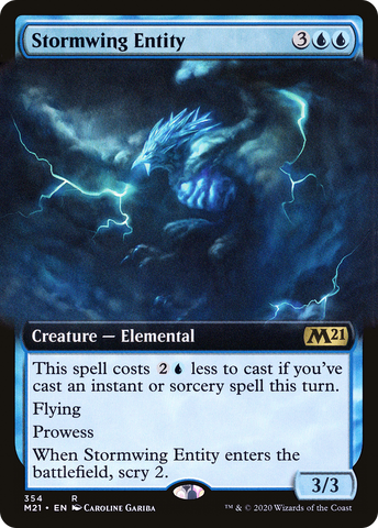 {R} Stormwing Entity (Extended Art) [Core Set 2021][M21 354]