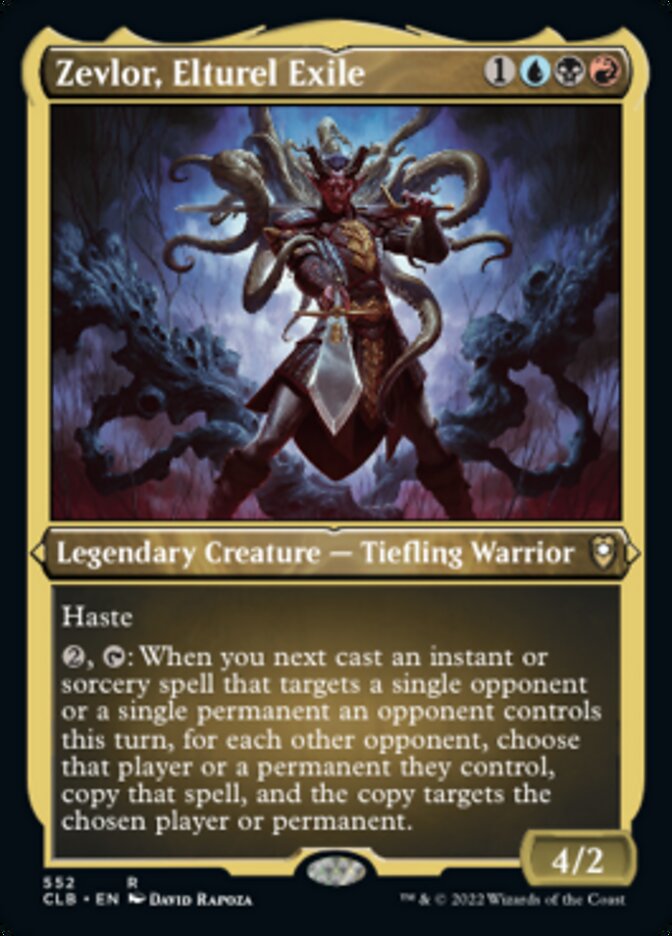 {R} Zevlor, Elturel Exile (Foil Etched) [Commander Legends: Battle for Baldur's Gate][CLB 552]
