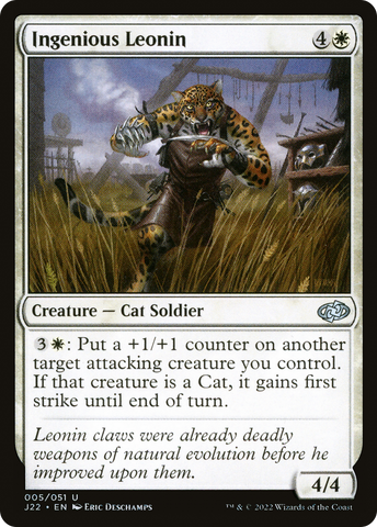 {C} Ingenious Leonin [Jumpstart 2022][J22 005]