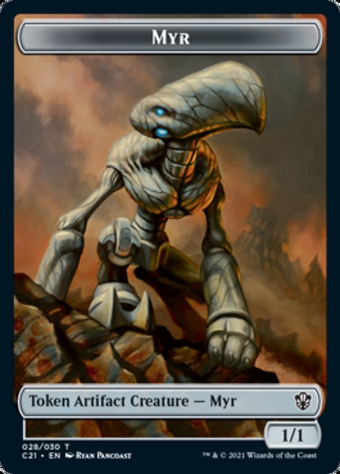 {T} Myr // Treasure Token [Commander 2021 Tokens][TC21 028]