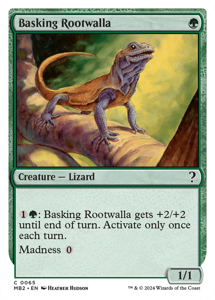 {C} Basking Rootwalla (White Border) [Mystery Booster 2][MB2 065]