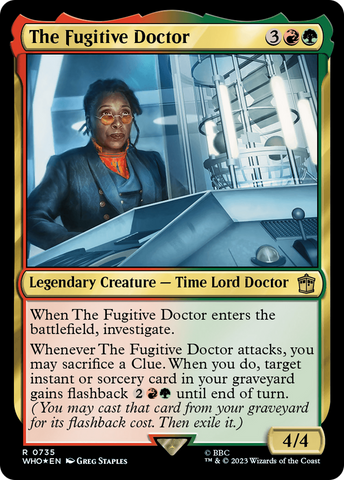 {R} The Fugitive Doctor (Surge Foil) [Doctor Who][WHO 735]
