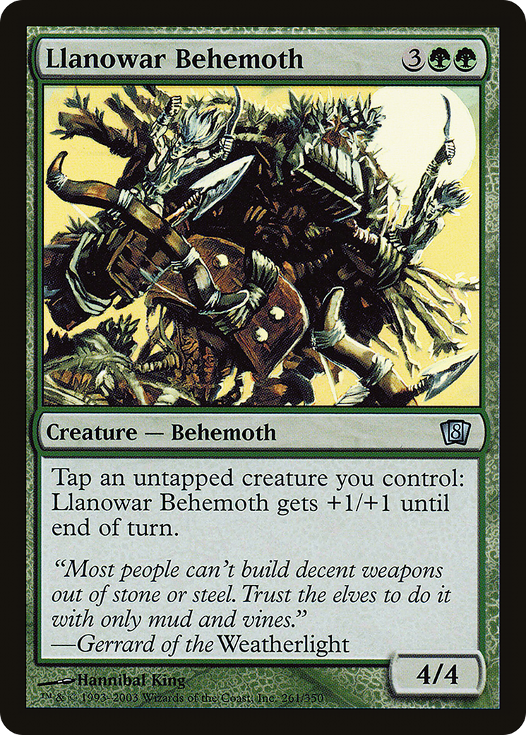 {C} Llanowar Behemoth [Eighth Edition][8ED 261]