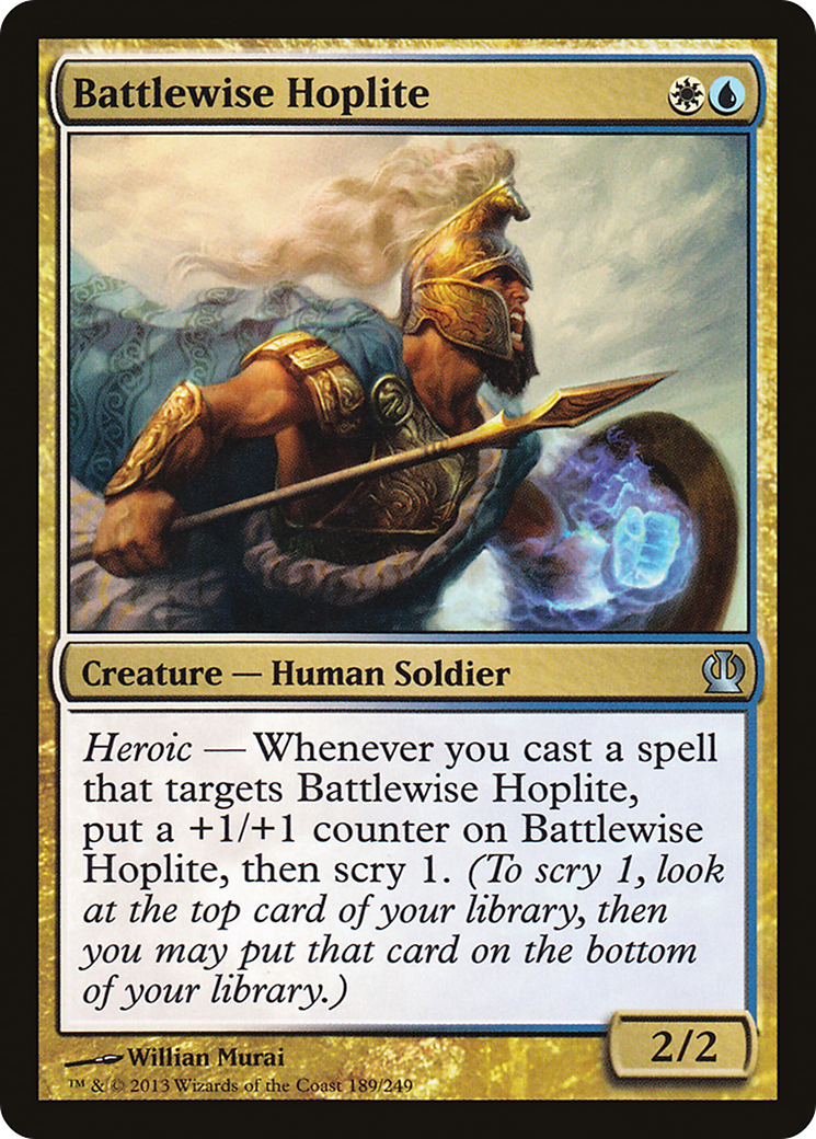 {C} Battlewise Hoplite [Theros][THS 189]