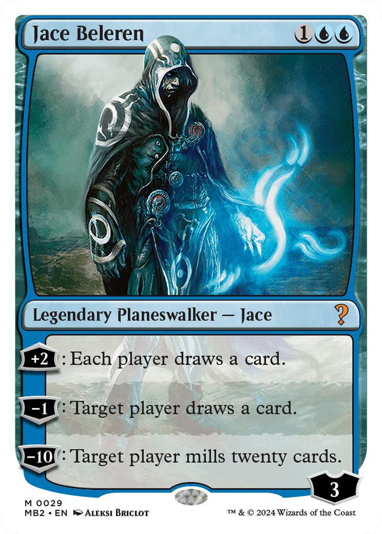 {R} Jace Beleren (White Border) [Mystery Booster 2][MB2 029]