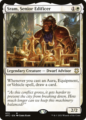{R} Sram, Senior Edificer [Dungeons & Dragons: Adventures in the Forgotten Realms Commander][AFC 072]
