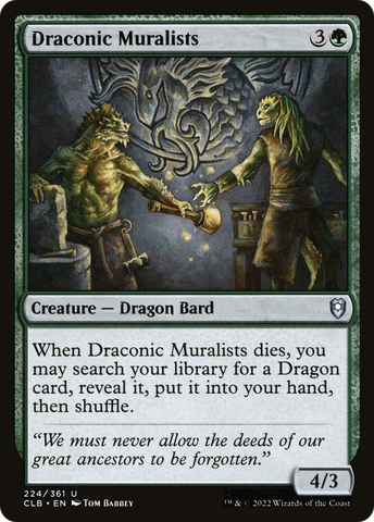 {C} Draconic Muralists [Commander Legends: Battle for Baldur's Gate][CLB 224]
