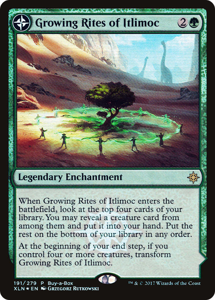 {R} Growing Rites of Itlimoc // Itlimoc, Cradle of the Sun (Buy-A-Box) [Ixalan Treasure Chest][PA PXTC 191]