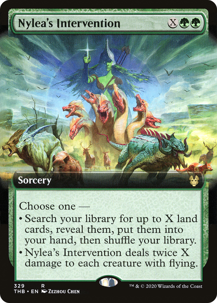 {R} Nylea's Intervention (Extended Art) [Theros Beyond Death][THB 329]