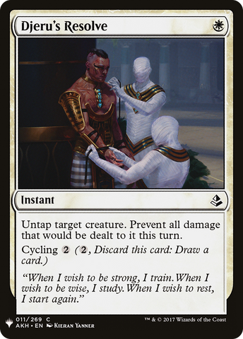 {C} Djeru's Resolve [Mystery Booster][LS AKH 011]