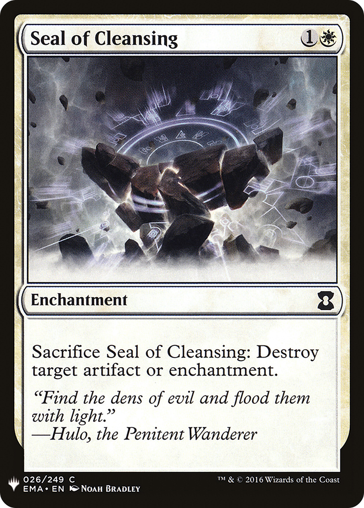 {C} Seal of Cleansing [Mystery Booster][LS EMA 026]