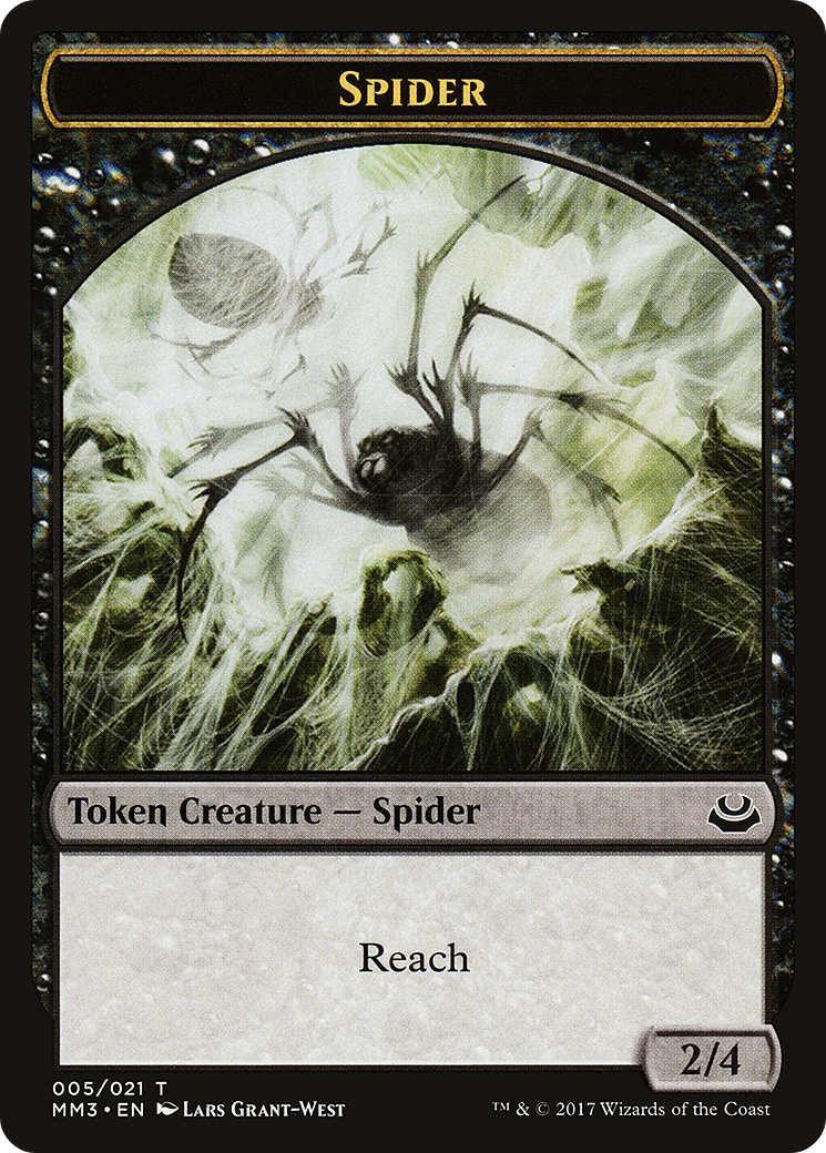 {T} Spider Token [Modern Masters 2017 Tokens][TMM3 005]