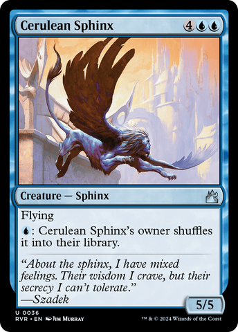 {C} Cerulean Sphinx [Ravnica Remastered][RVR 036]