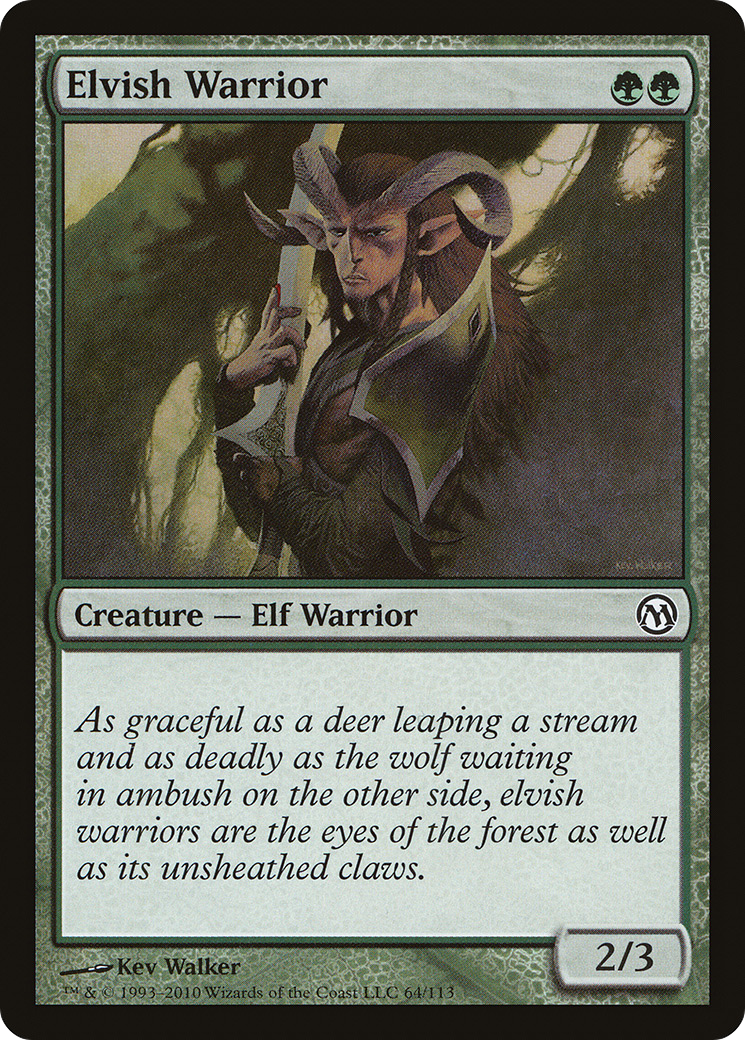 {C} Elvish Warrior [Duels of the Planeswalkers][DPA 064]