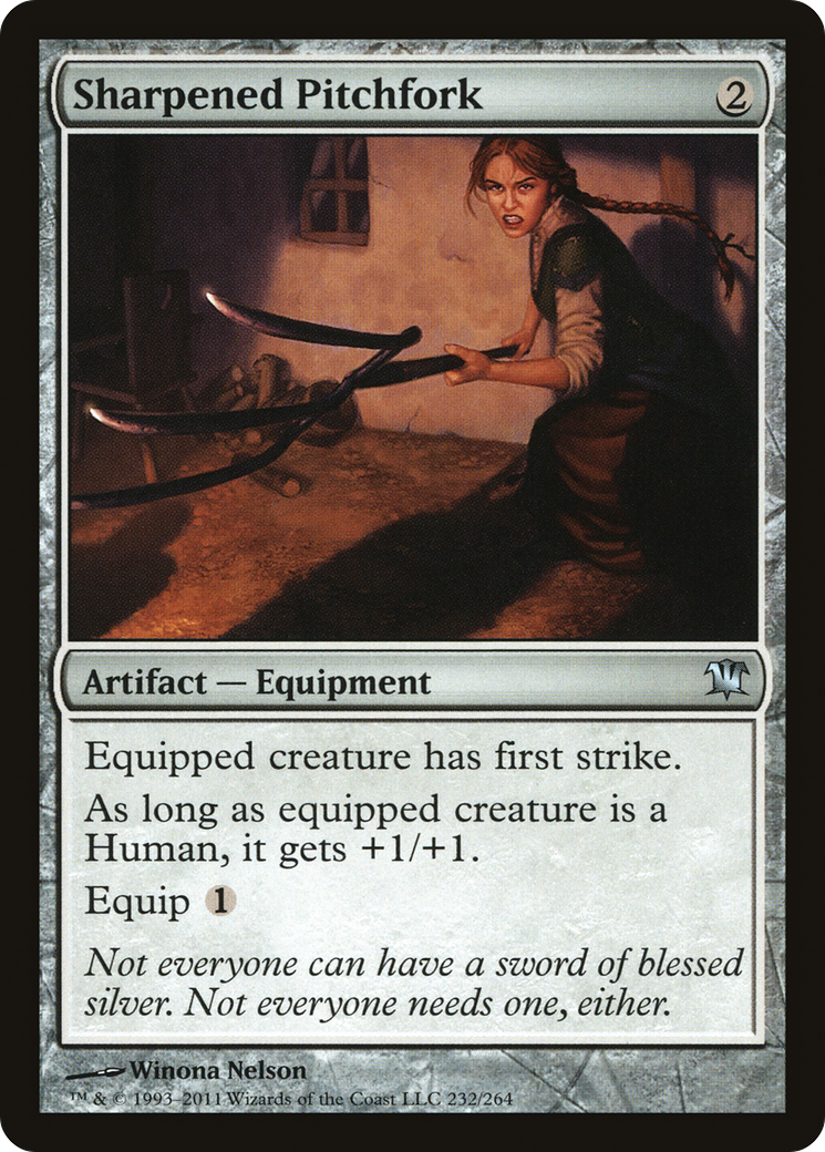 {C} Sharpened Pitchfork [Innistrad][ISD 232] - Misty Mountain Games