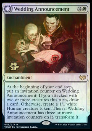 {R} Wedding Announcement // Wedding Festivity [Innistrad: Crimson Vow Prerelease Promos][PR VOW 045]