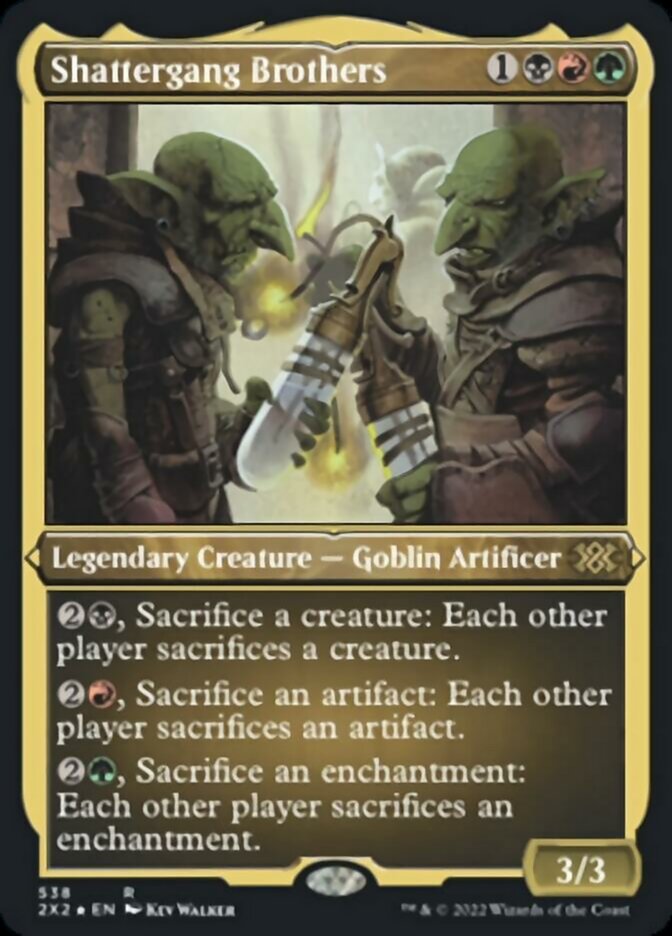 {R} Shattergang Brothers (Foil Etched) [Double Masters 2022][2X2 538]
