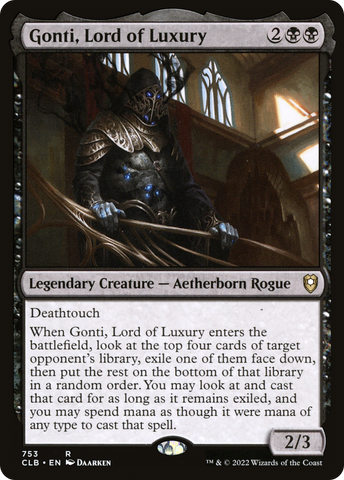 {R} Gonti, Lord of Luxury [Commander Legends: Battle for Baldur's Gate][CLB 753]
