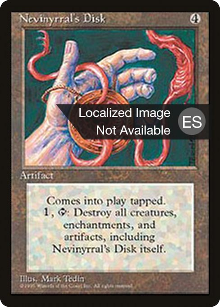 {F} Nevinyrral's Disk [Fourth Edition (Foreign Black Border)][FBB 4ED 338]