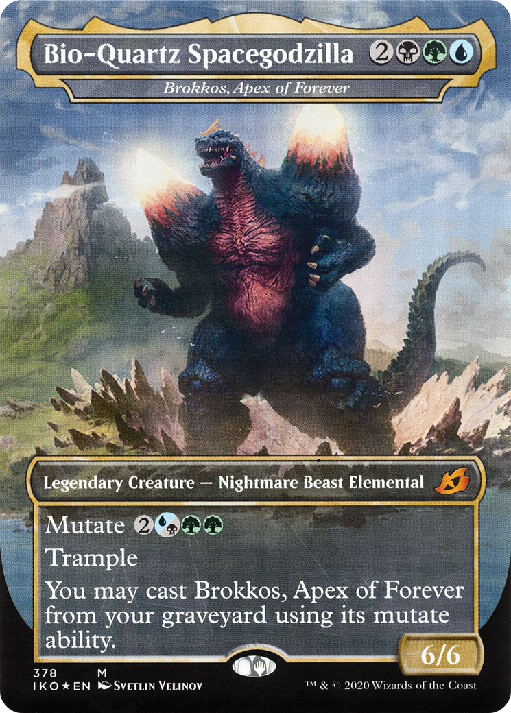 {R} Brokkos, Apex of Forever - Bio-Quartz Spacegodzilla (Godzilla Series) [Ikoria: Lair of Behemoths][IKO 378] - Misty Mountain Games