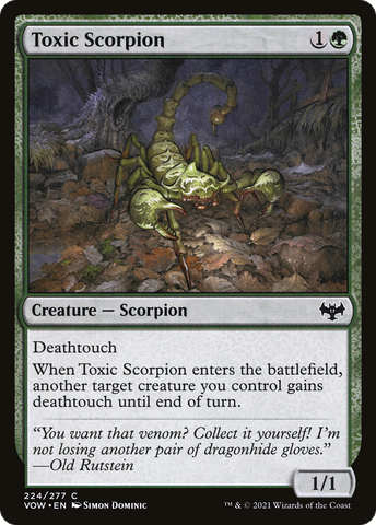 {C} Toxic Scorpion [Innistrad: Crimson Vow][VOW 224]