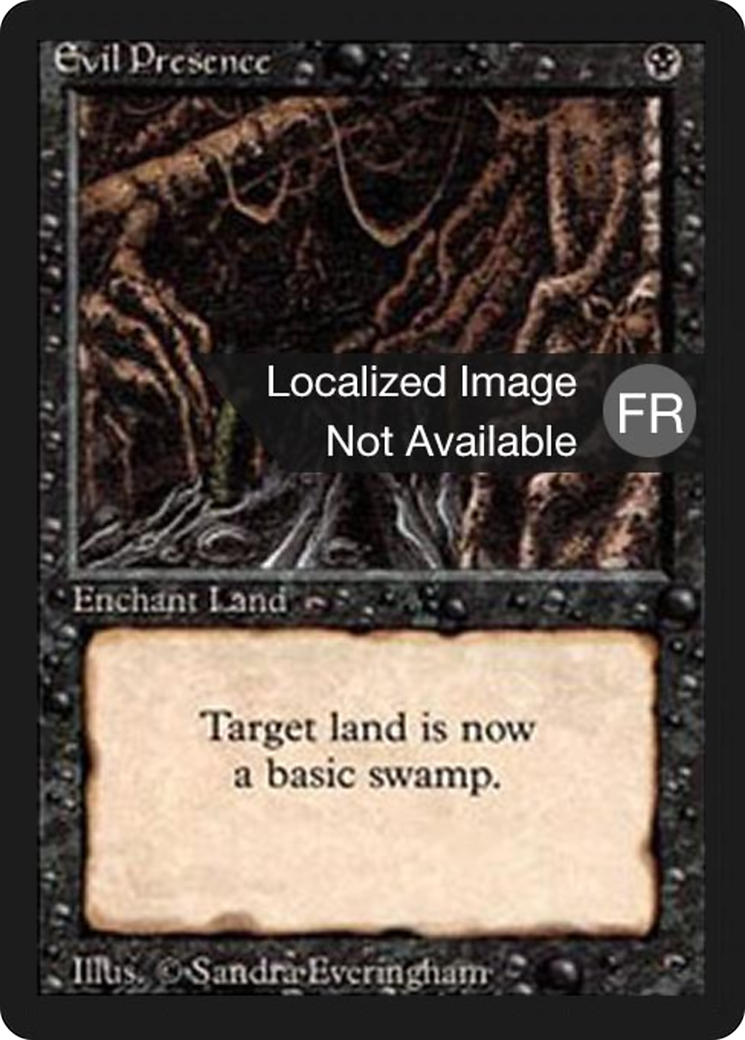 {F} Evil Presence [Foreign Black Border][FBB 3ED 110]